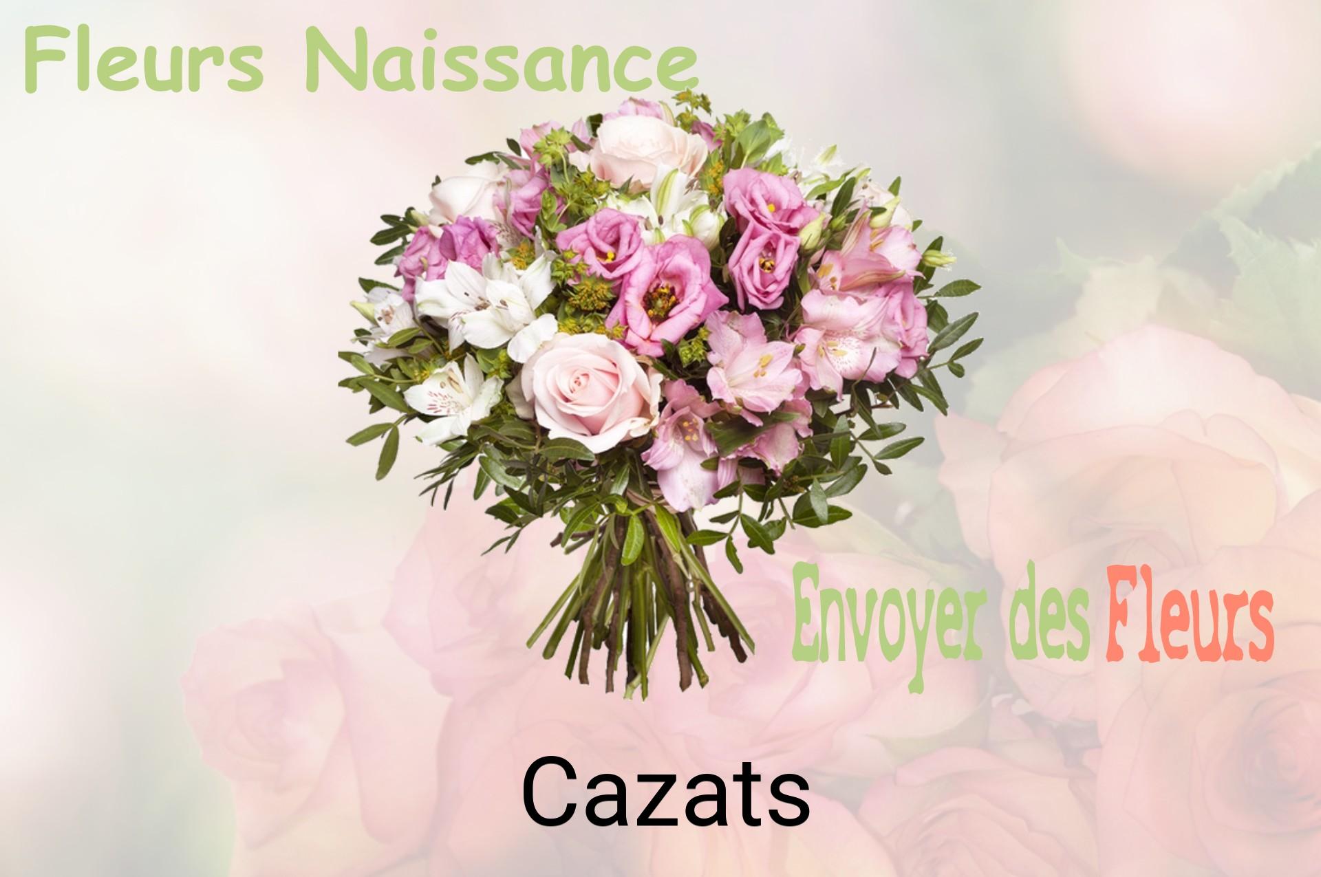 Bouquet de fleurs de naissance livré à Cazats